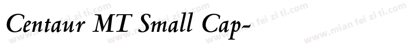 Centaur MT Small Cap字体转换